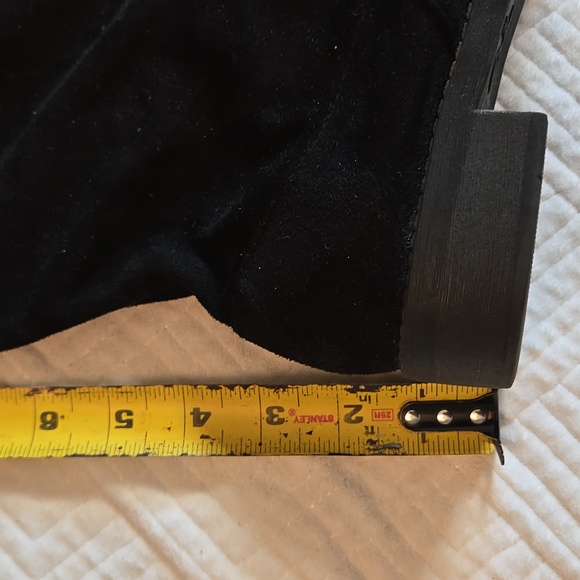 No Parking Black Over the Knee Faux Suede Boots, Size 8 - Picture 10 of 11